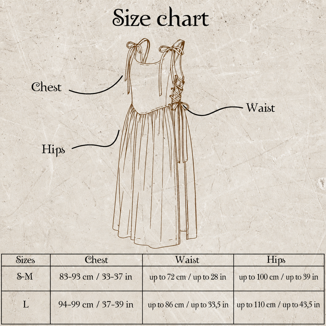 Taupe Beige Corset Pinafore Apron