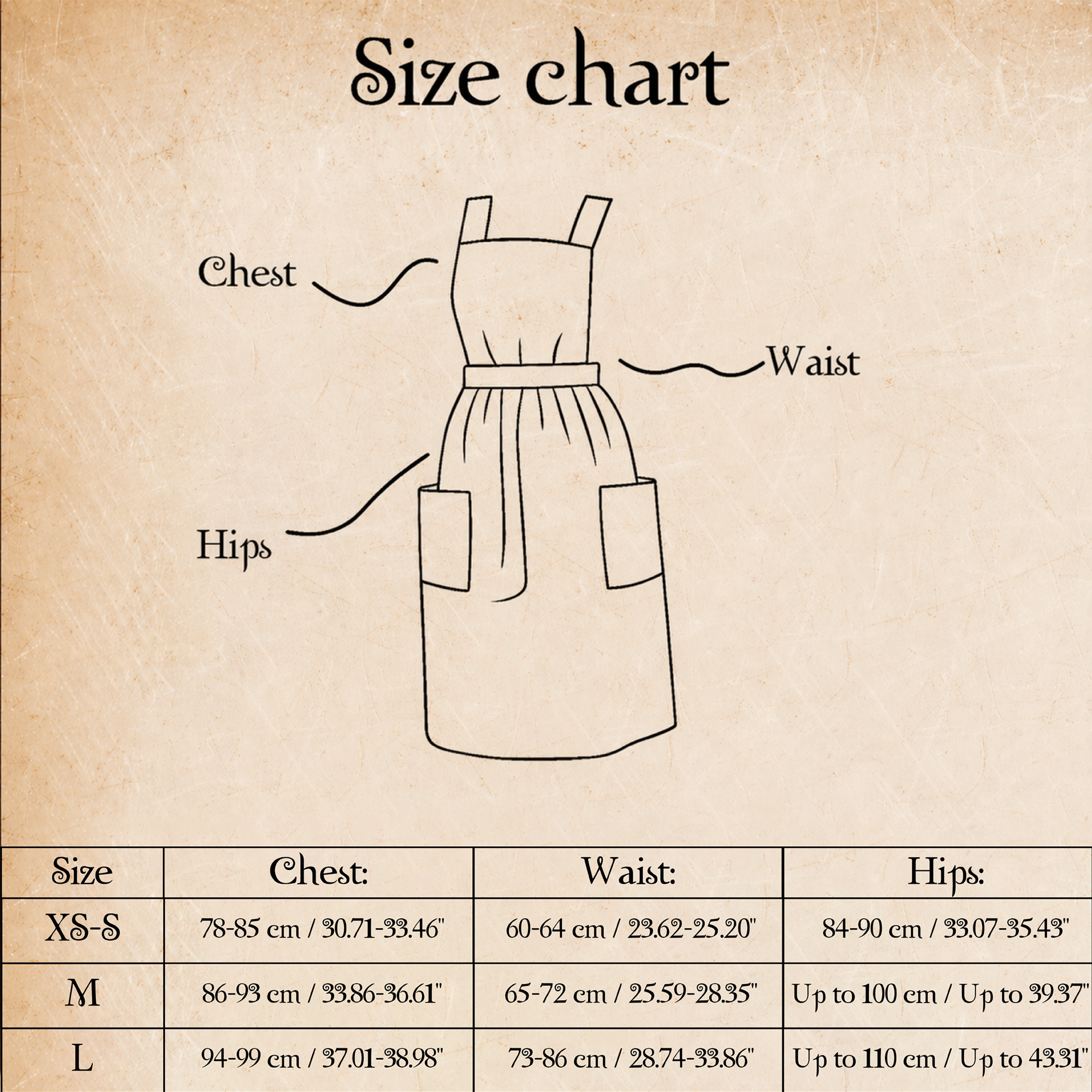 Dusty Blue Crossback Apron with Ruffles