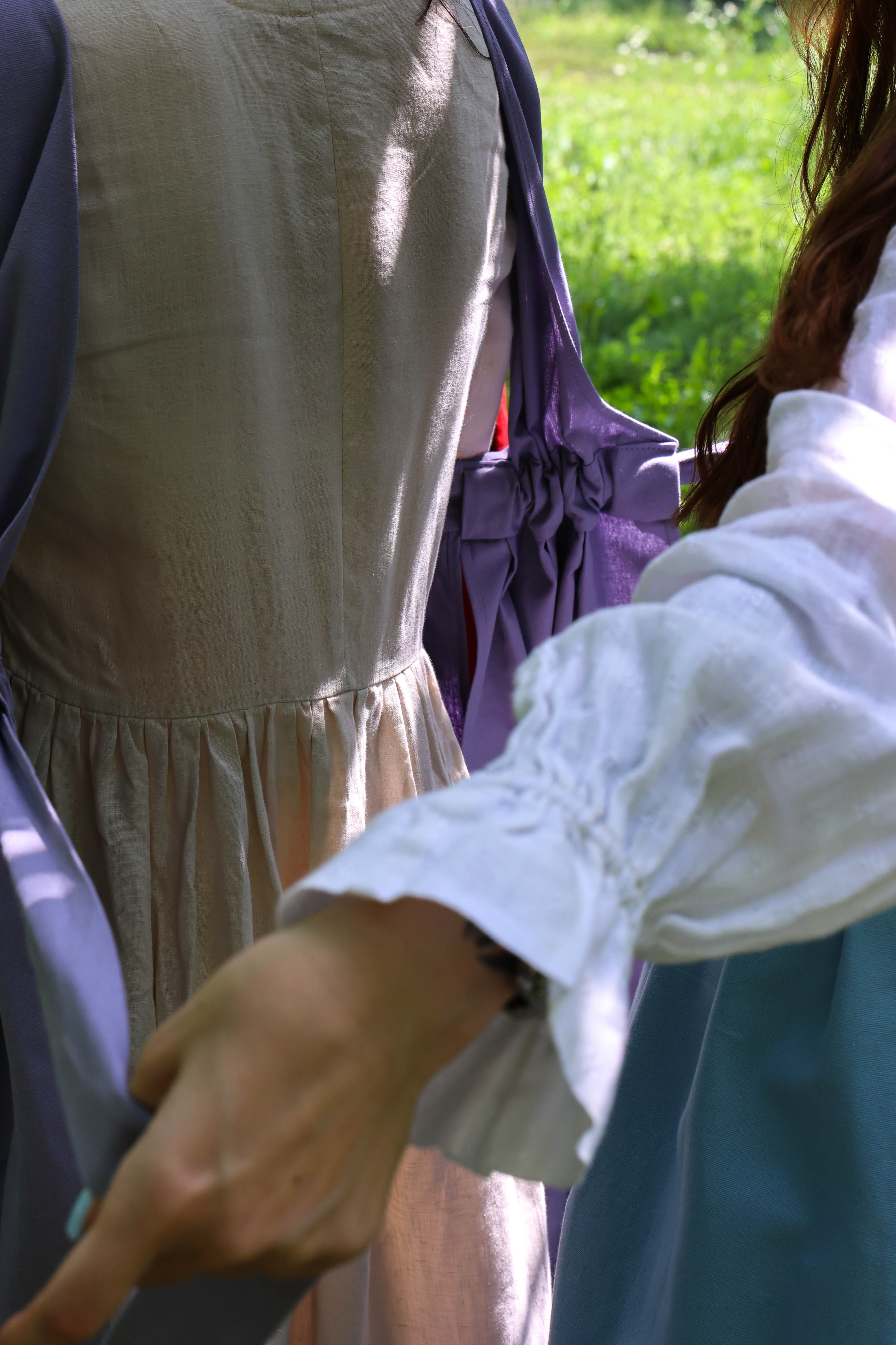 Lavender Fair Apron — Full-Skirt Cotton Pinafore