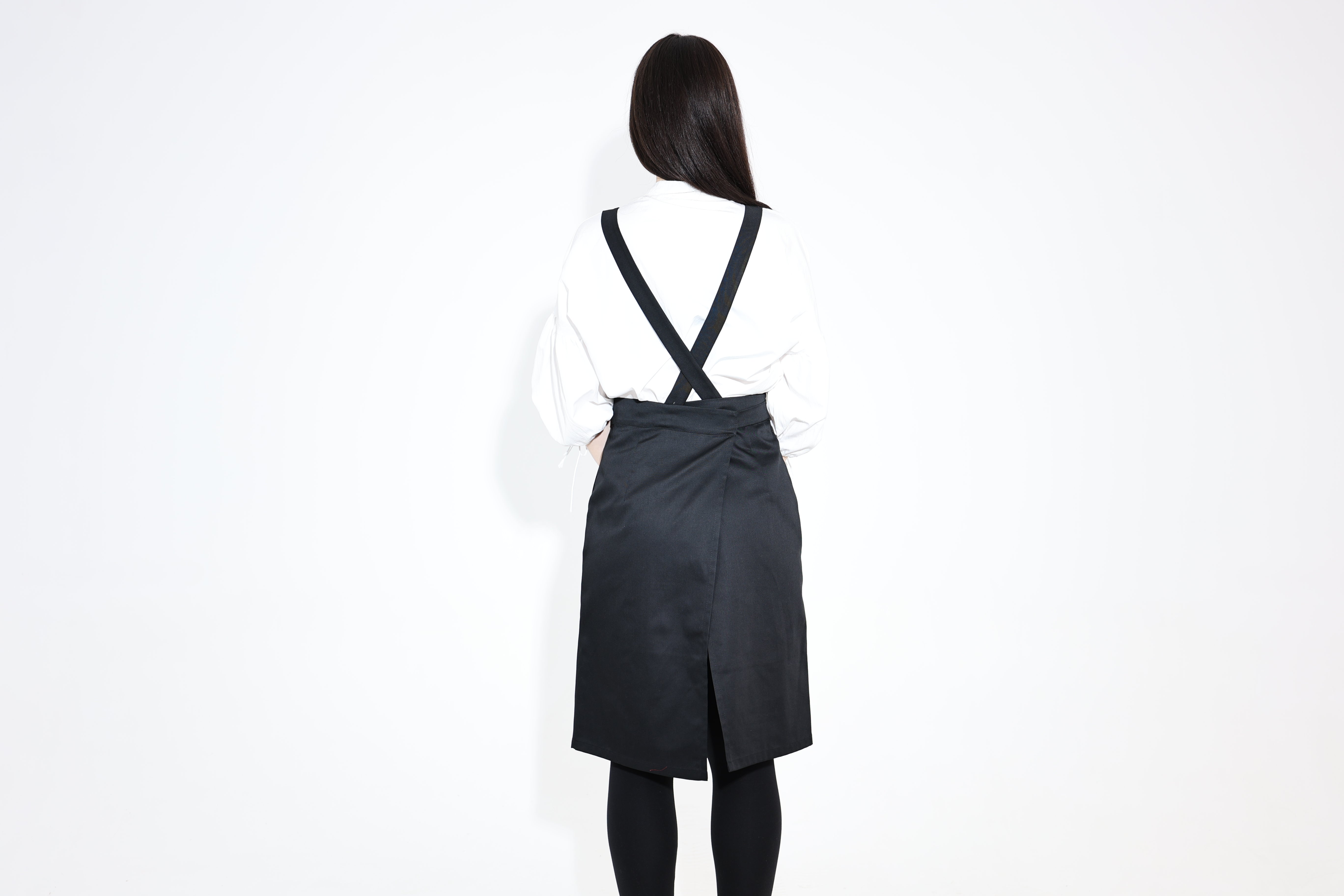 Hituka Pro Chef & Bartender Apron Black — Highly-Breathable Cross-Back Apron