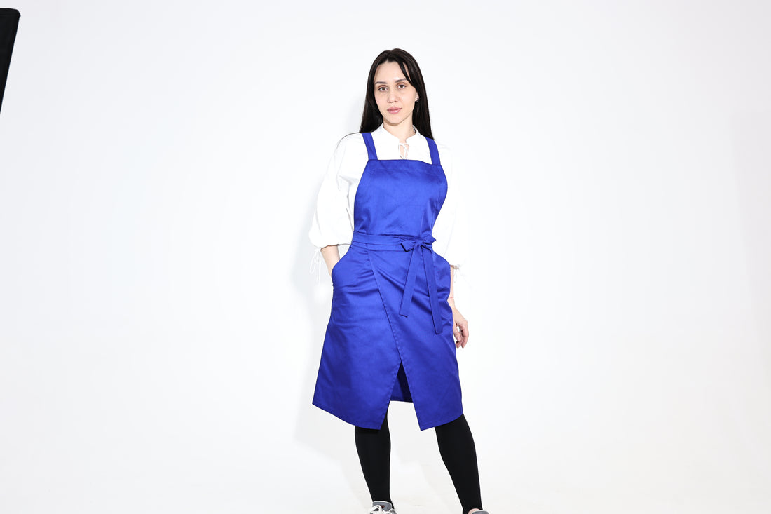 Hituka Pro Chef & Bartender Apron — Ultramarine Blue