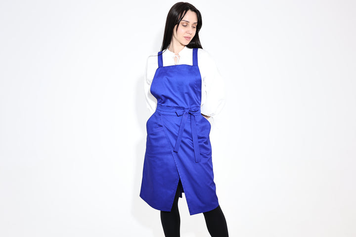Hituka Pro Chef & Bartender Apron — Ultramarine Blue