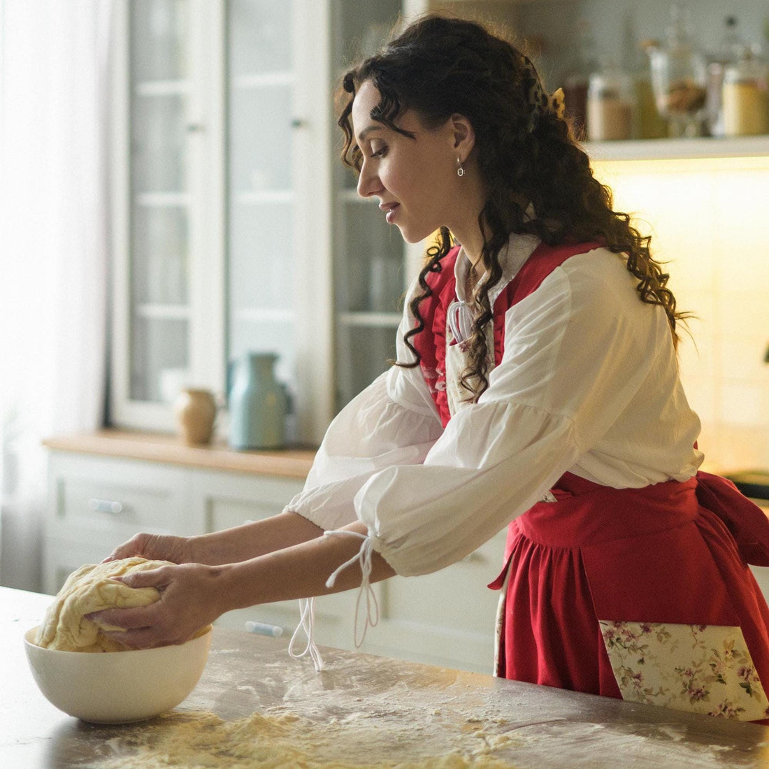 Cotton Apron With Pockets XS–L – 40"  Classic Kitchen & Baking Style