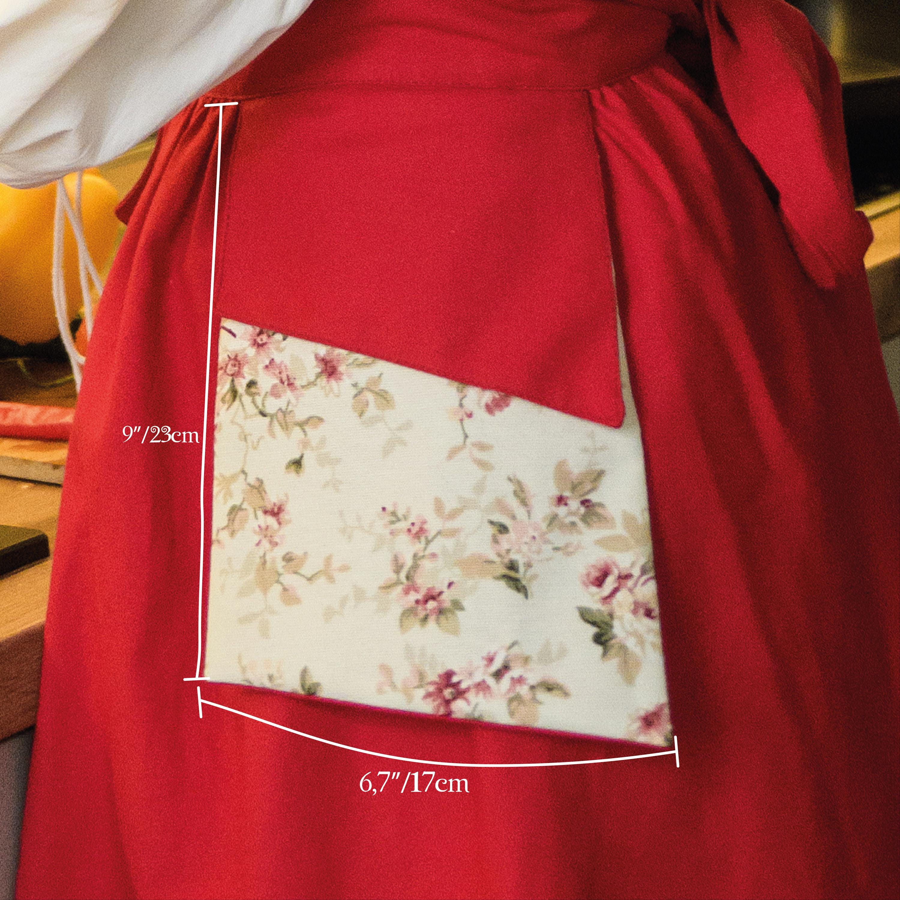 Cotton Apron With Pockets XS–L – 40"  Classic Kitchen & Baking Style