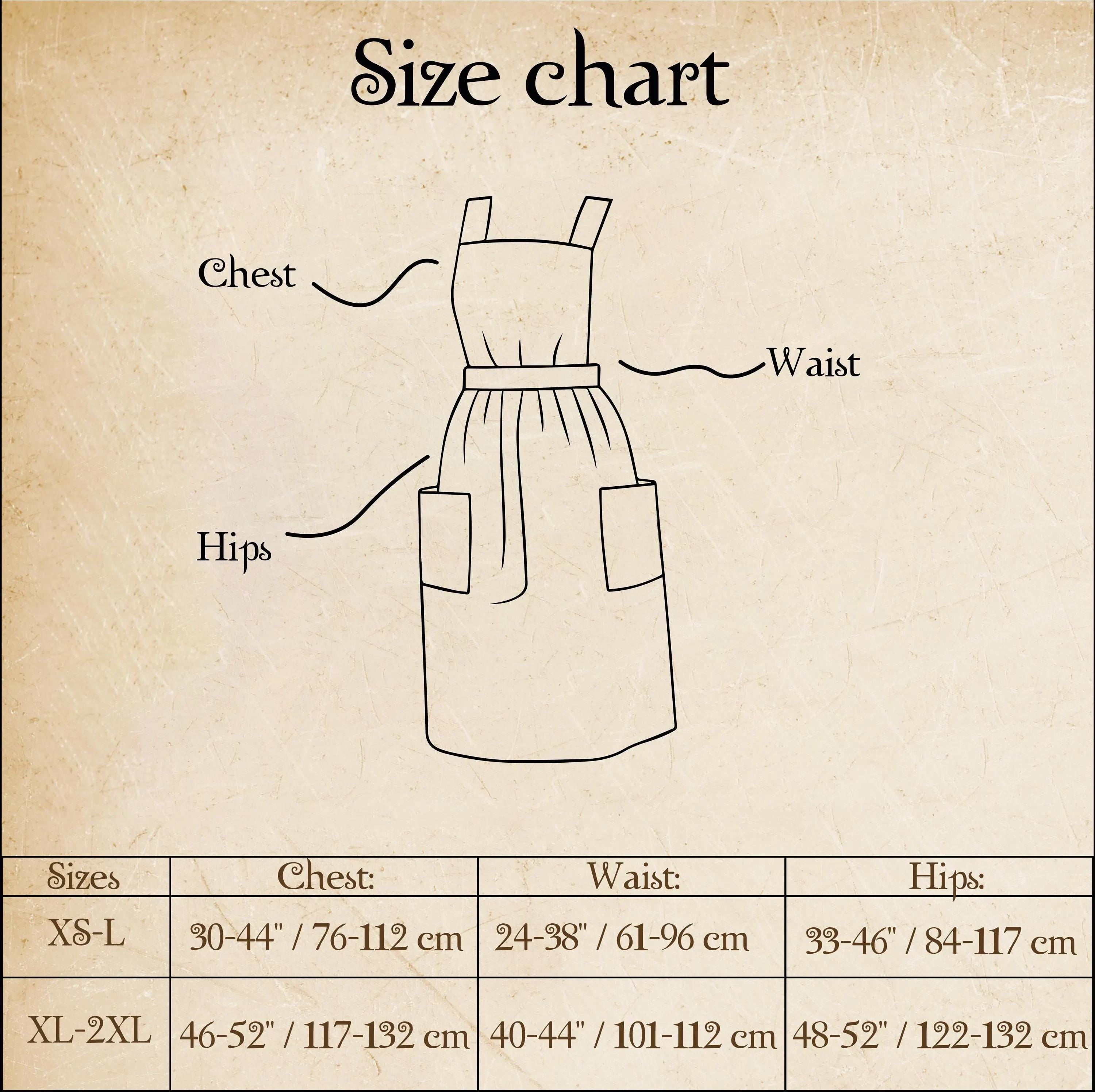 Vintage Cotton Apron for Home Cooking XS–L – 40" Classic Kitchen & Baking Style