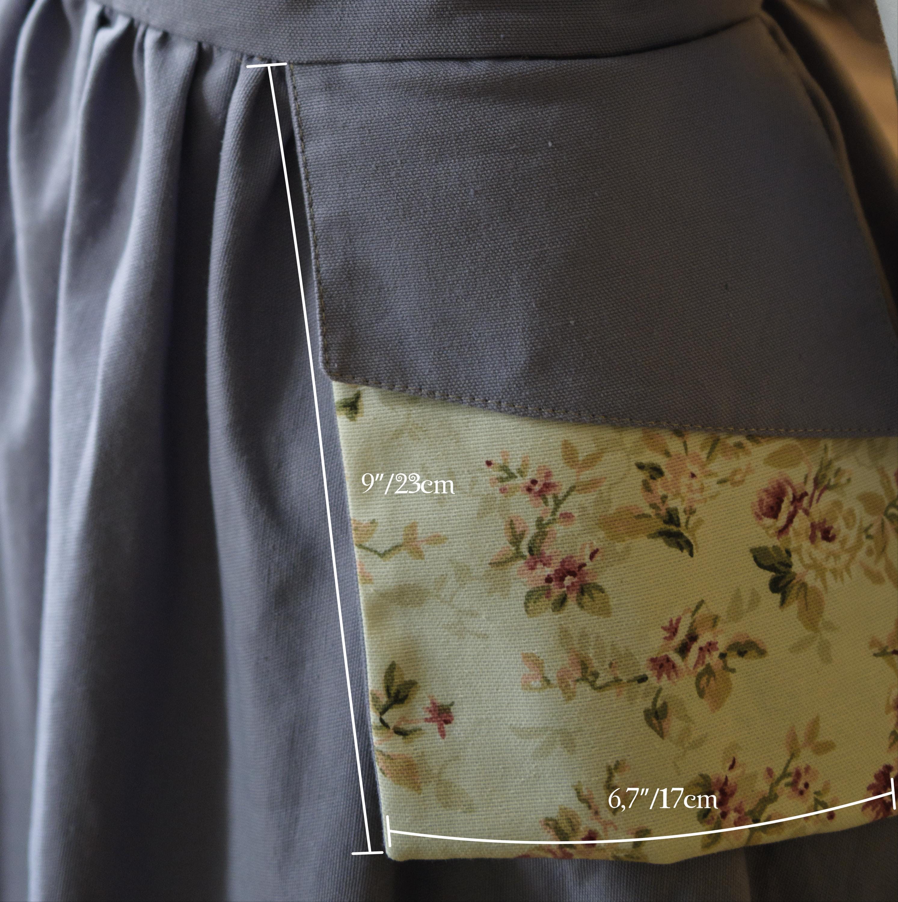 Cotton Apron With Pockets XS–L – 40"  Classic Kitchen & Baking Style