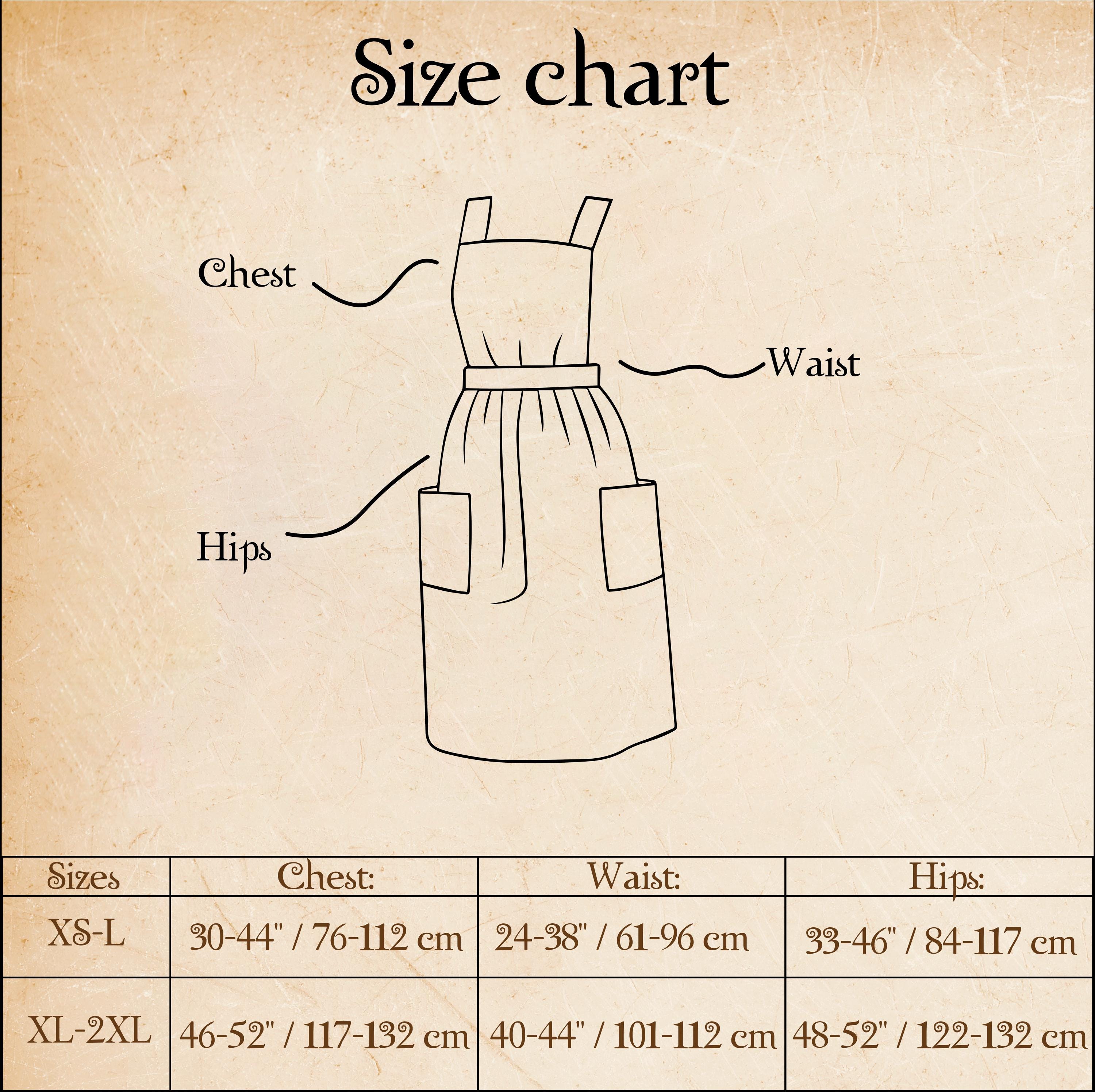 Vintage  Cotton Apron XS–L – 40" Classic Holiday Kitchen & Baking Style